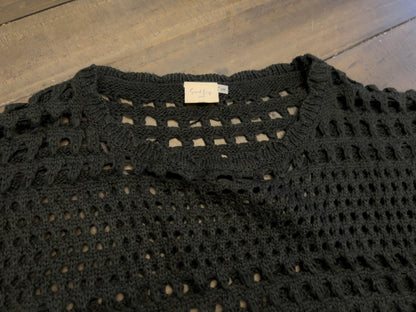 “Gabby” crochet women's casual oversized fit top